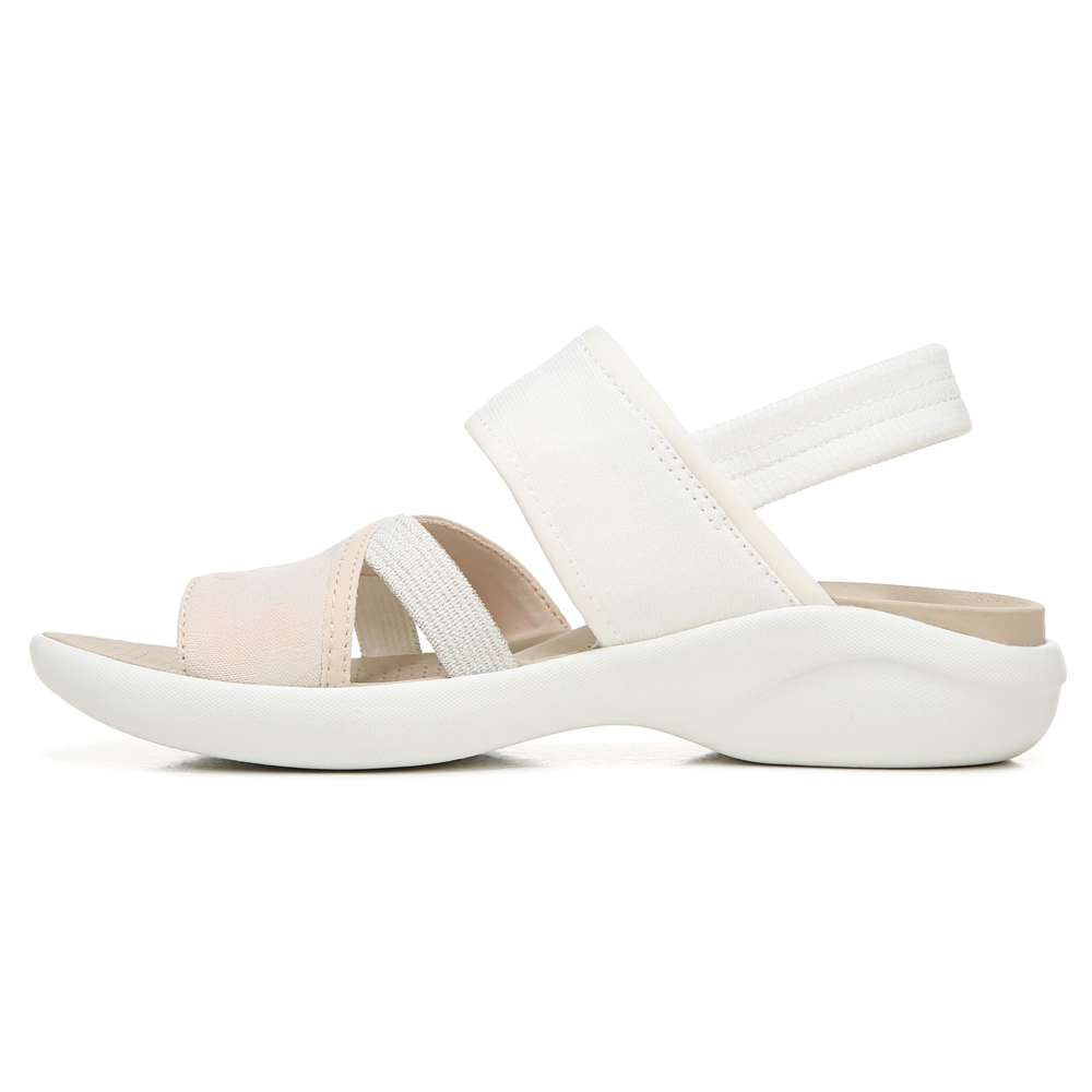 Call Me Sandal - White Fabric