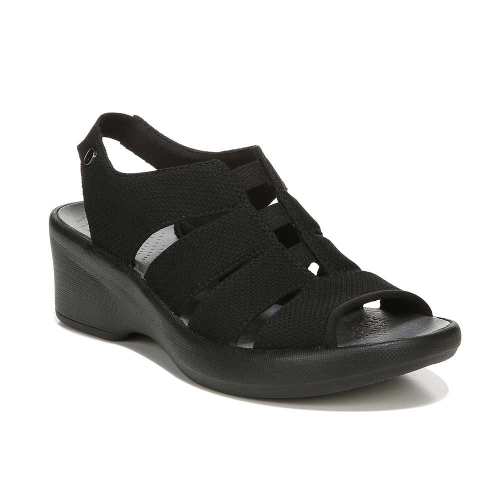 Finale Wedge Sandal - Black
