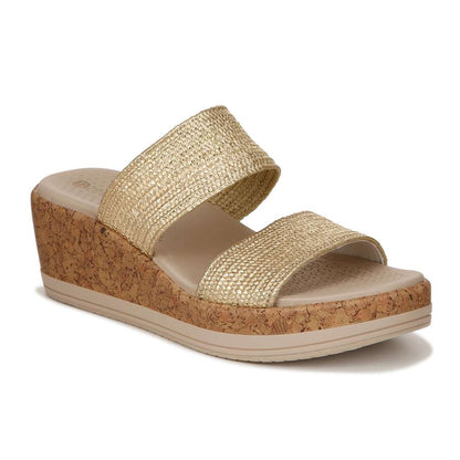 Resort Wedge - Gold Stretch