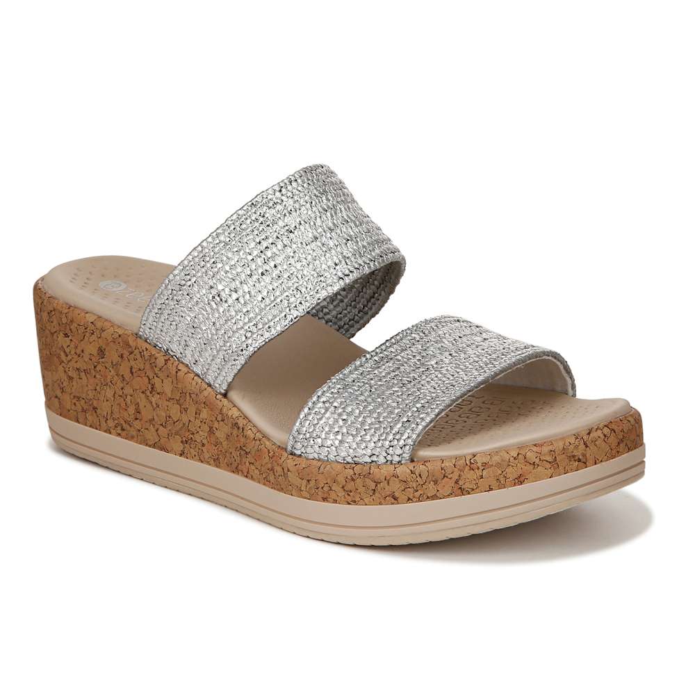 Resort Wedge - Silver Stretch