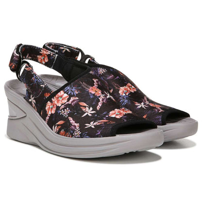 Viva Wedge - Black Tropical