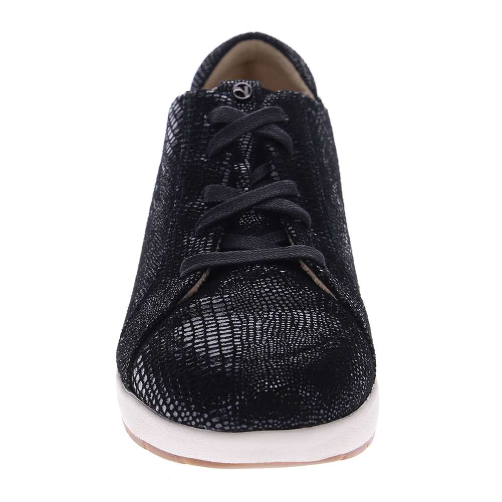 Athens Lace-Up Sneaker - Black Lizard