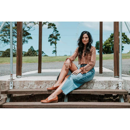 Montmartre Wedge Loafer - Black Pebble