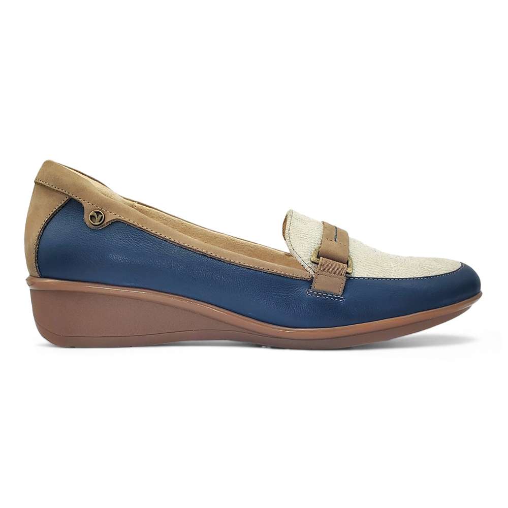 Montmartre Wedge Loafer - Blue French