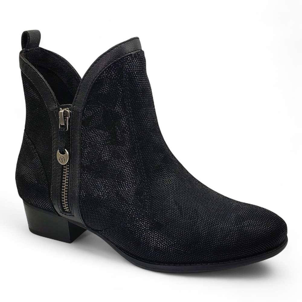 Siena II Bootie - Black Angle