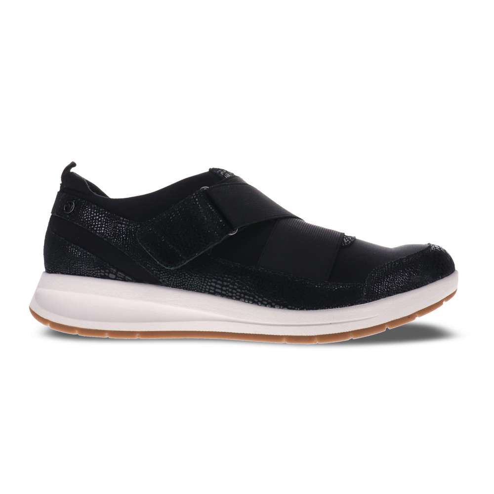 Virginia Adjustable Sneaker - Black Lizard