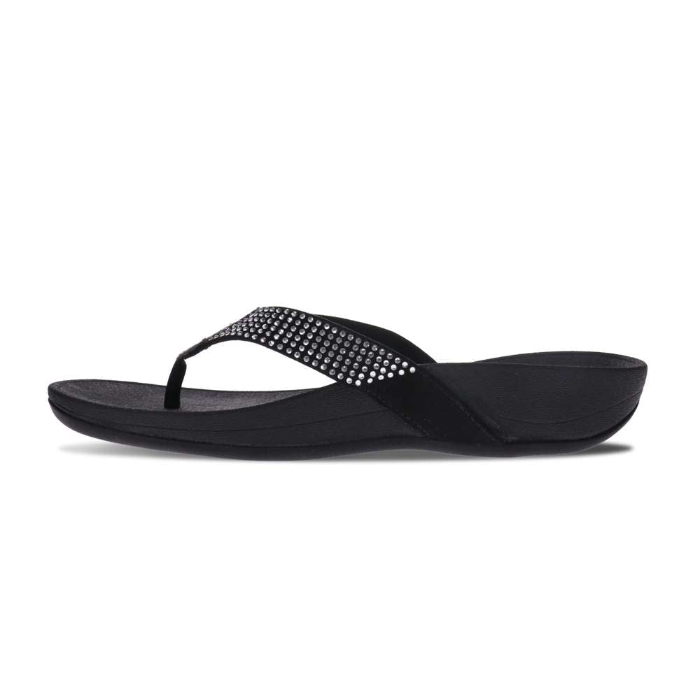 Allora Toe Post Sandal - Black
