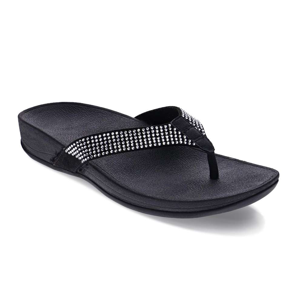 Allora Toe Post Sandal - Black