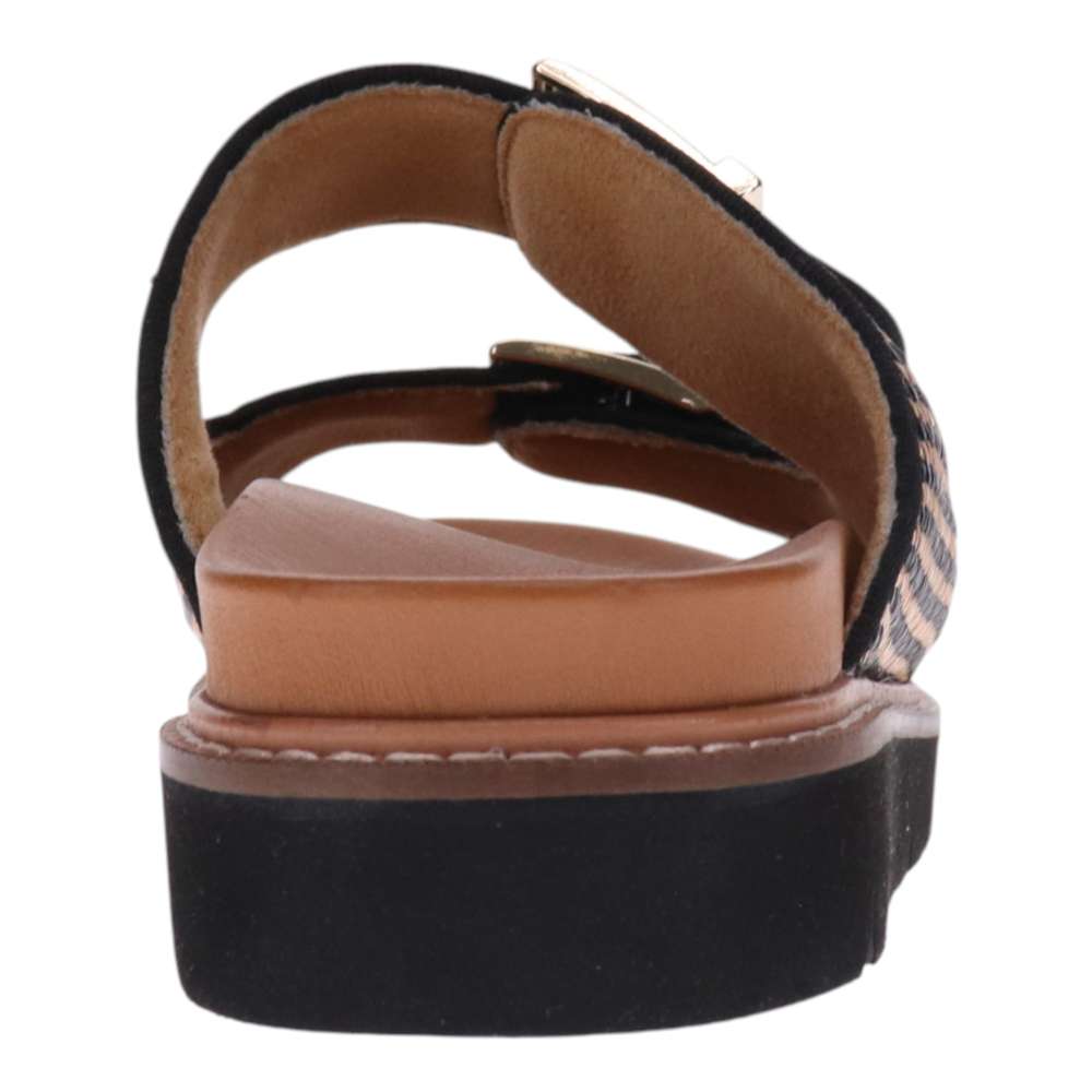 Daisy Slide - Black Raffia