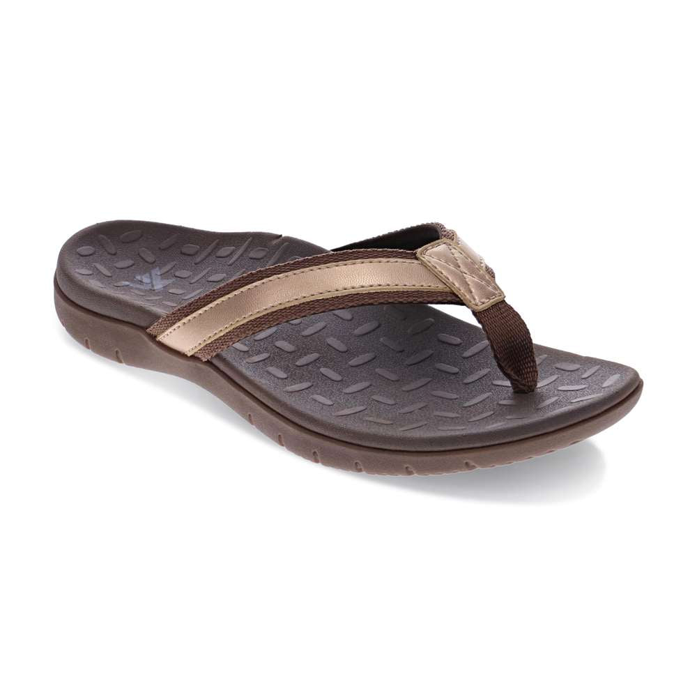 Focus Women's Toe Post Sandal - Bronze
