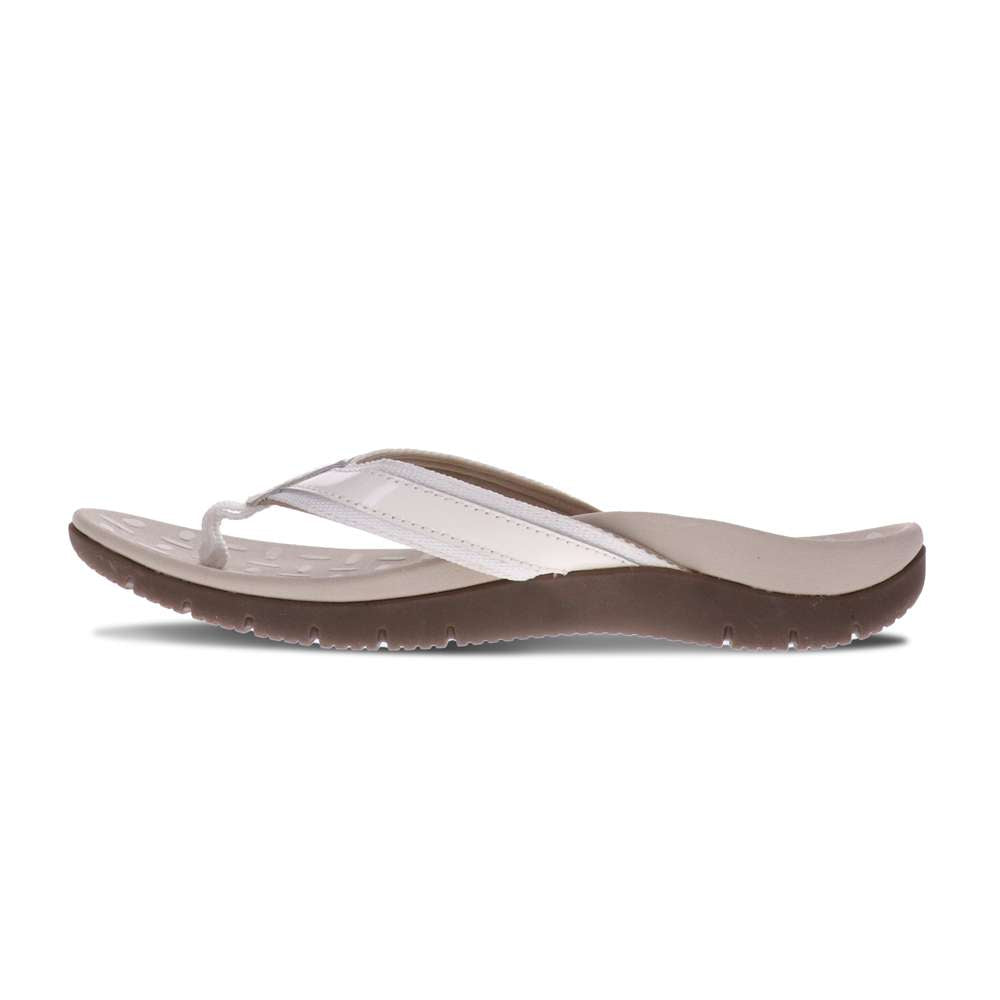 Focus Women's Toe Post Sandal - White