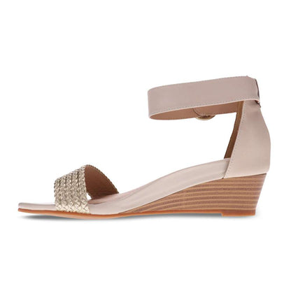 Nasia Wedge Sandal - Beige