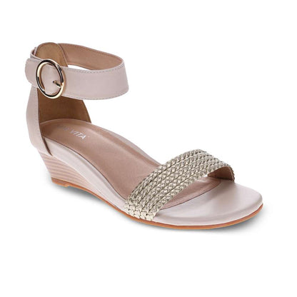 Nasia Wedge Sandal - Beige