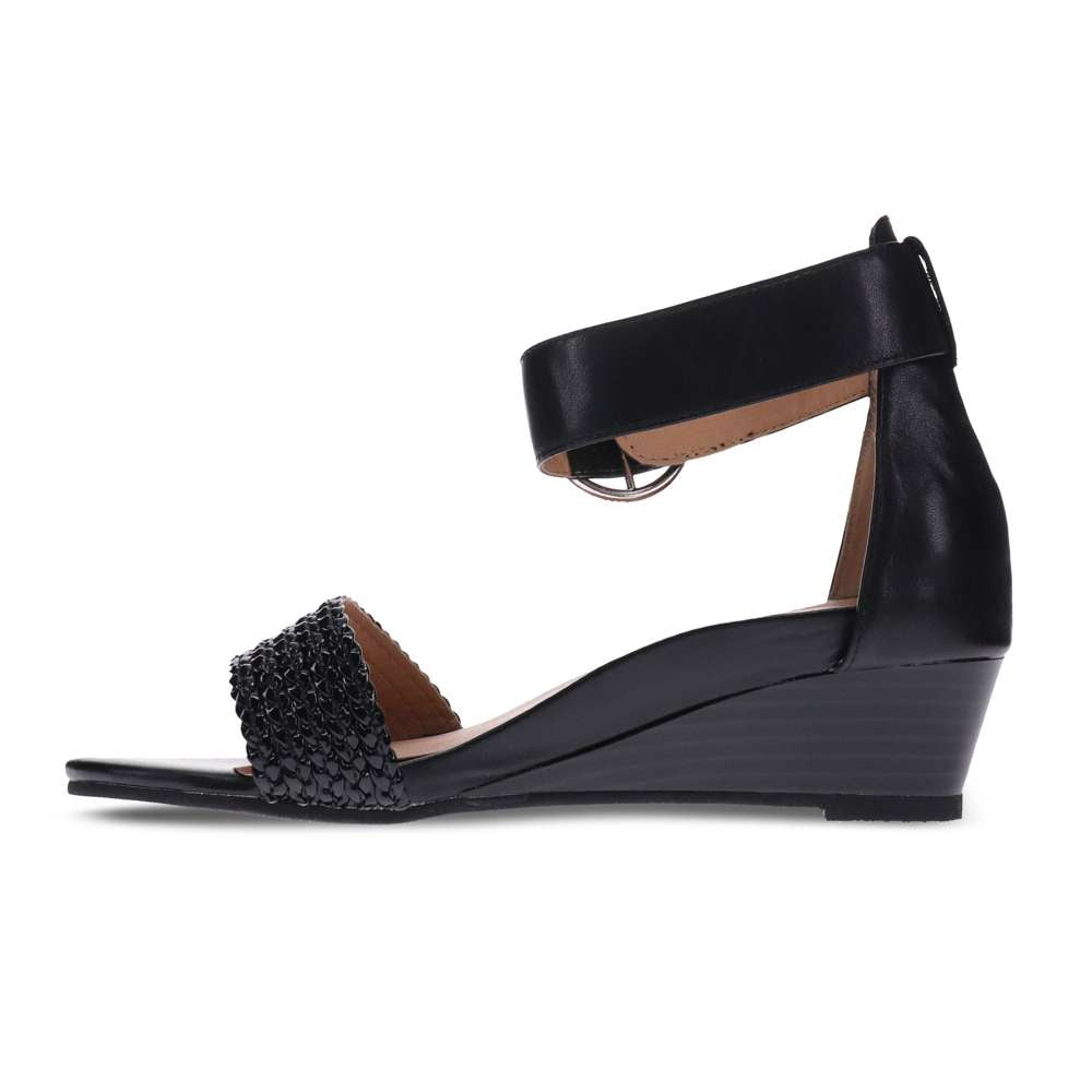 Nasia Wedge Sandal - Black