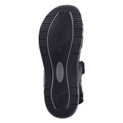 Power Back Strap Sandal - Black