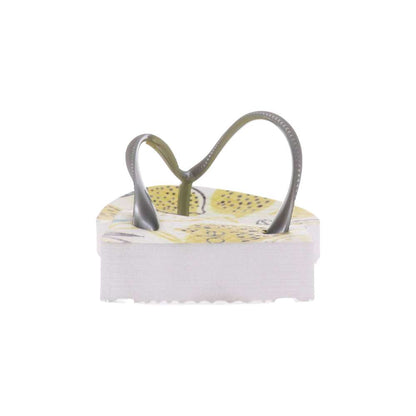 Venice Print Women's Toe Post Sandal - Lemon