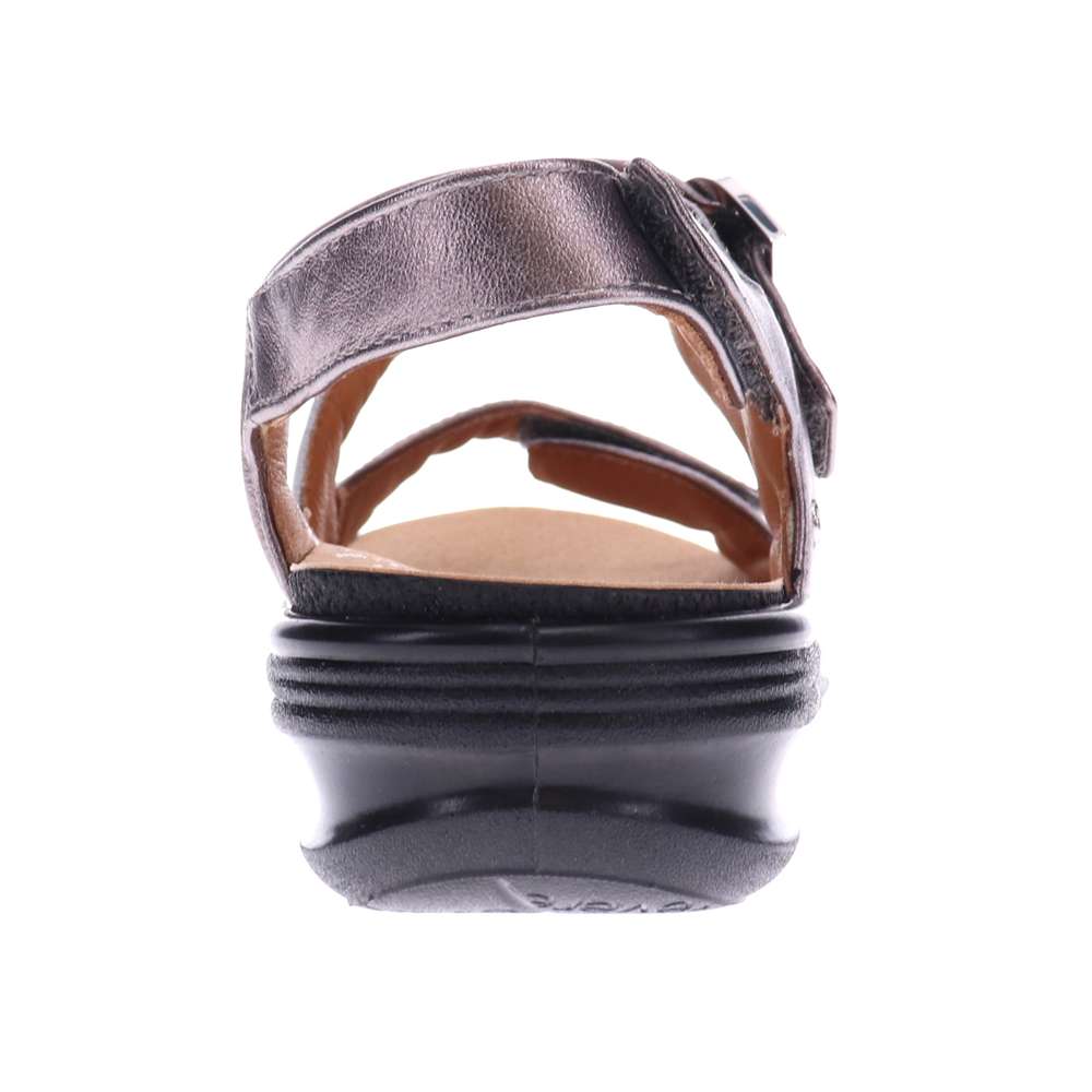 Barcelona Back Strap Sandal - Gunmetal
