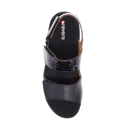 Como Adjustable Sandal - Black Croc