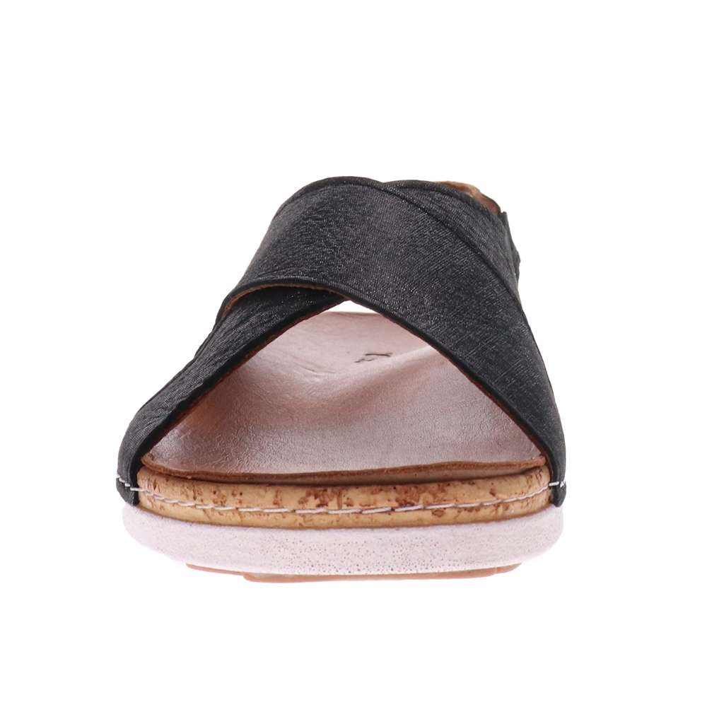 Cottesloe Sandal - Black Linen