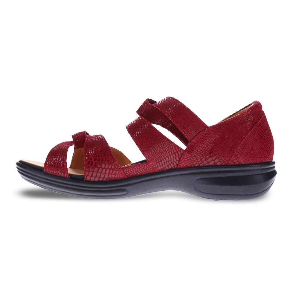 Geneva Sandal - Cherry Lizard