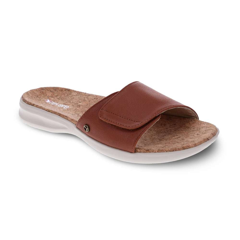 Macau Slide Sandal - Cognac