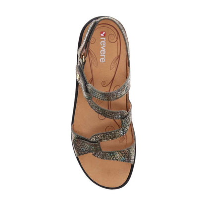 Miami Adjustable Sandal - Peacock Python