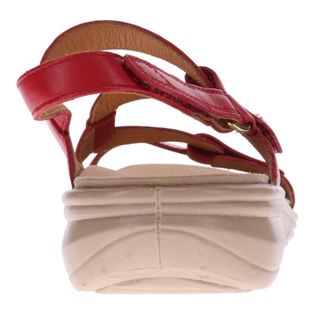 Miami Adjustable Sandal - Ruby Red
