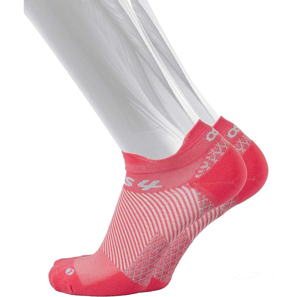 No Show Plantar Fasciitis Compression Socks (FS4) - Coral