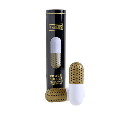 Power Bullet Ã¢â‚¬â€œ Shoe Deodoriser - White/Gold