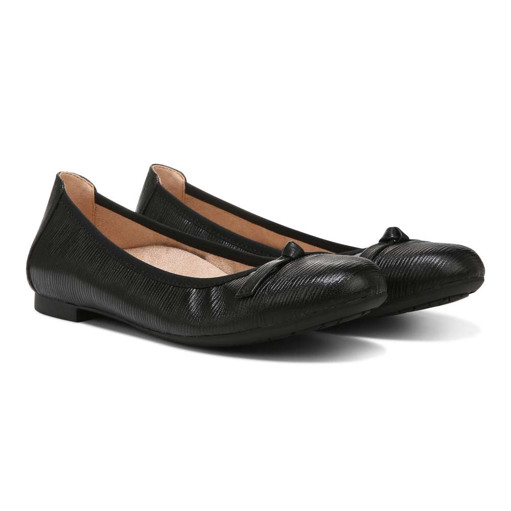 Amorie Ballet Flat - Black Wavy