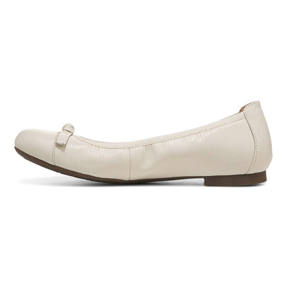 Amorie Ballet Flat - Cream Wavy