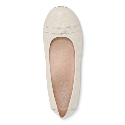 Amorie Ballet Flat - Cream Wavy