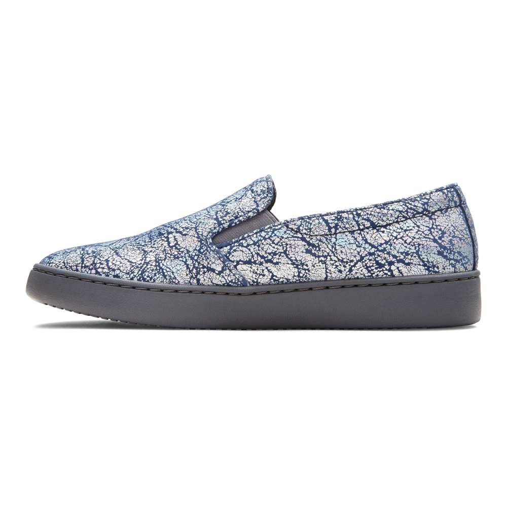 Avery Pro Slip-On Sneaker - Blue Metallic