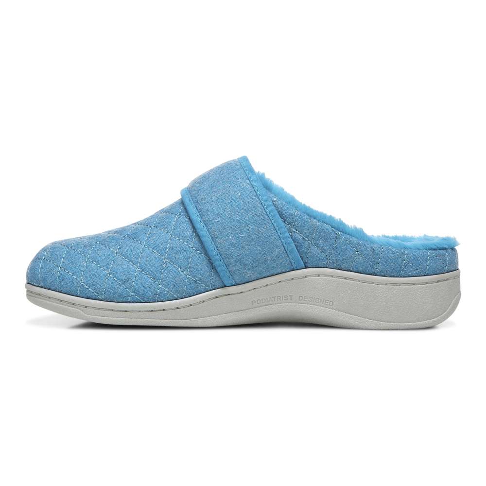 Carlin Mule Slipper - Horizon Blue