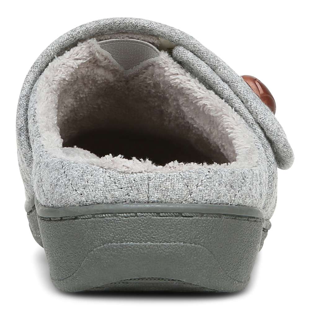 Carlin Mule Slipper - Light Grey
