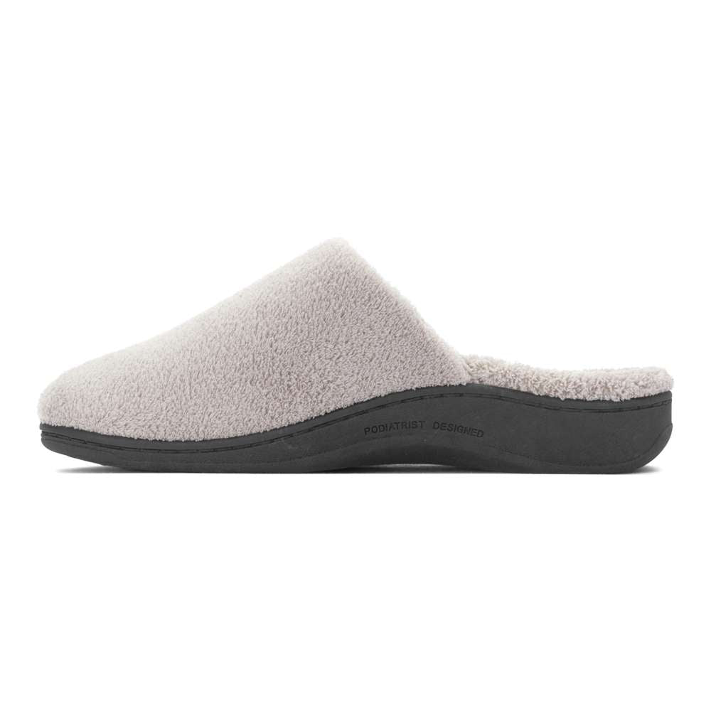 Gemma Mule Slippers - Light Grey