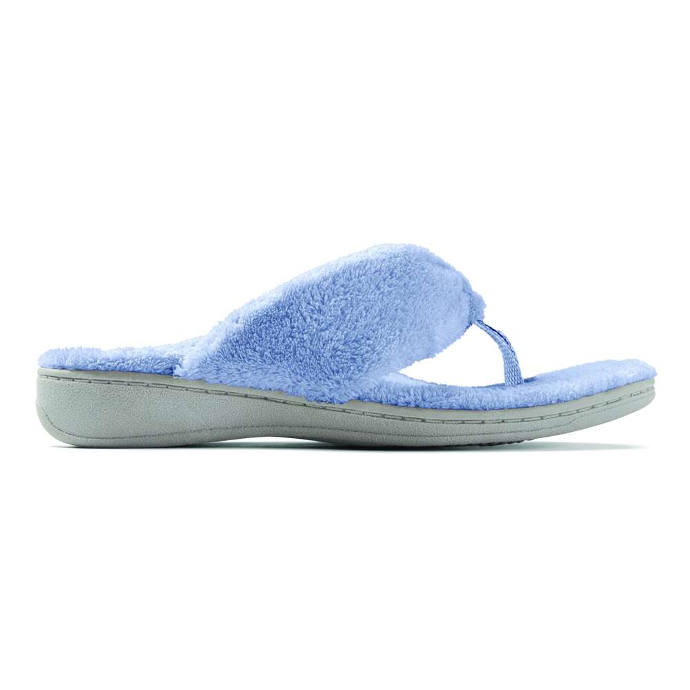 Gracie Toe Post Slipper - Blue