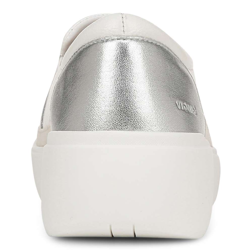 Kearny Platform Slip-On Sneaker - White Leather