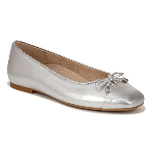 Klara Flat - Silver Leather