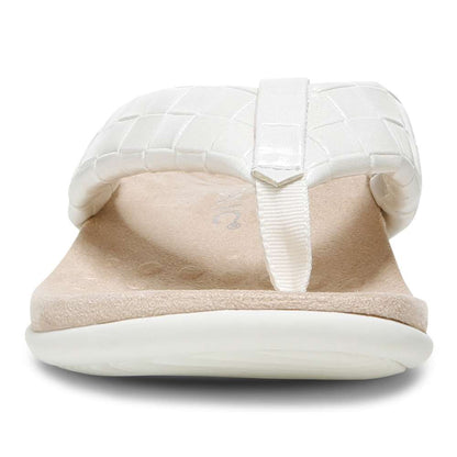 Layne Toe Post Sandal - Cream Woven