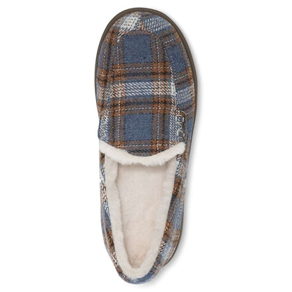 Lynez Slipper - Blue Plaid