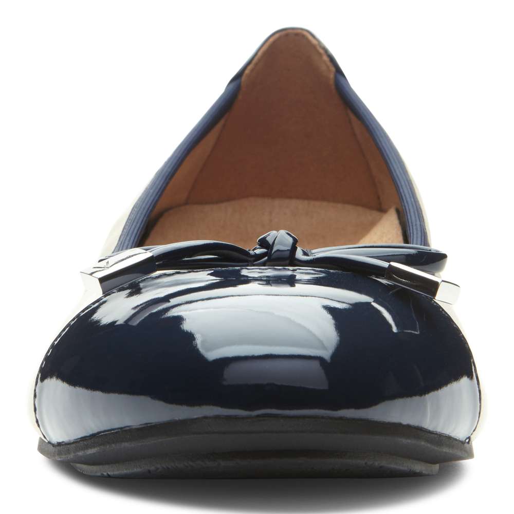 Minna Ballet Flat - Navy/Cream
