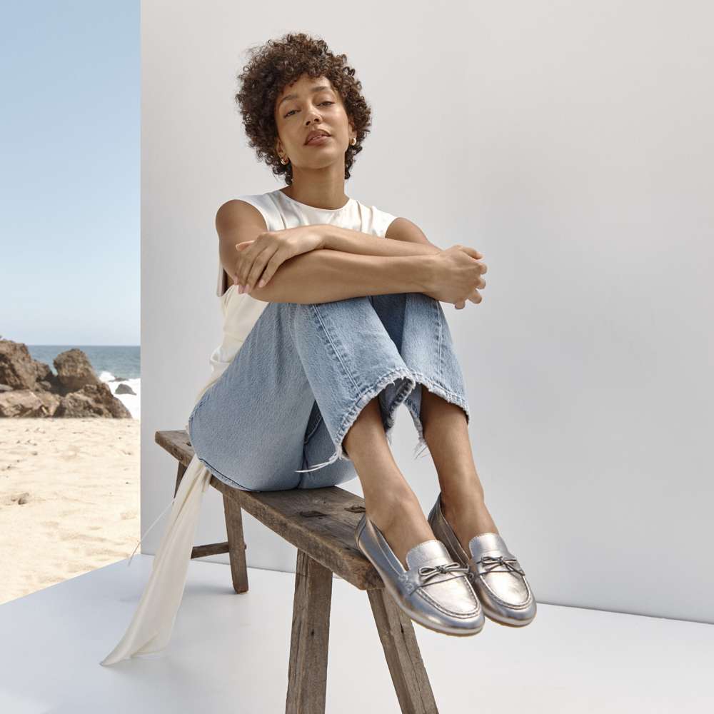 Taryn Casual Slip-On Loafer - Pewter