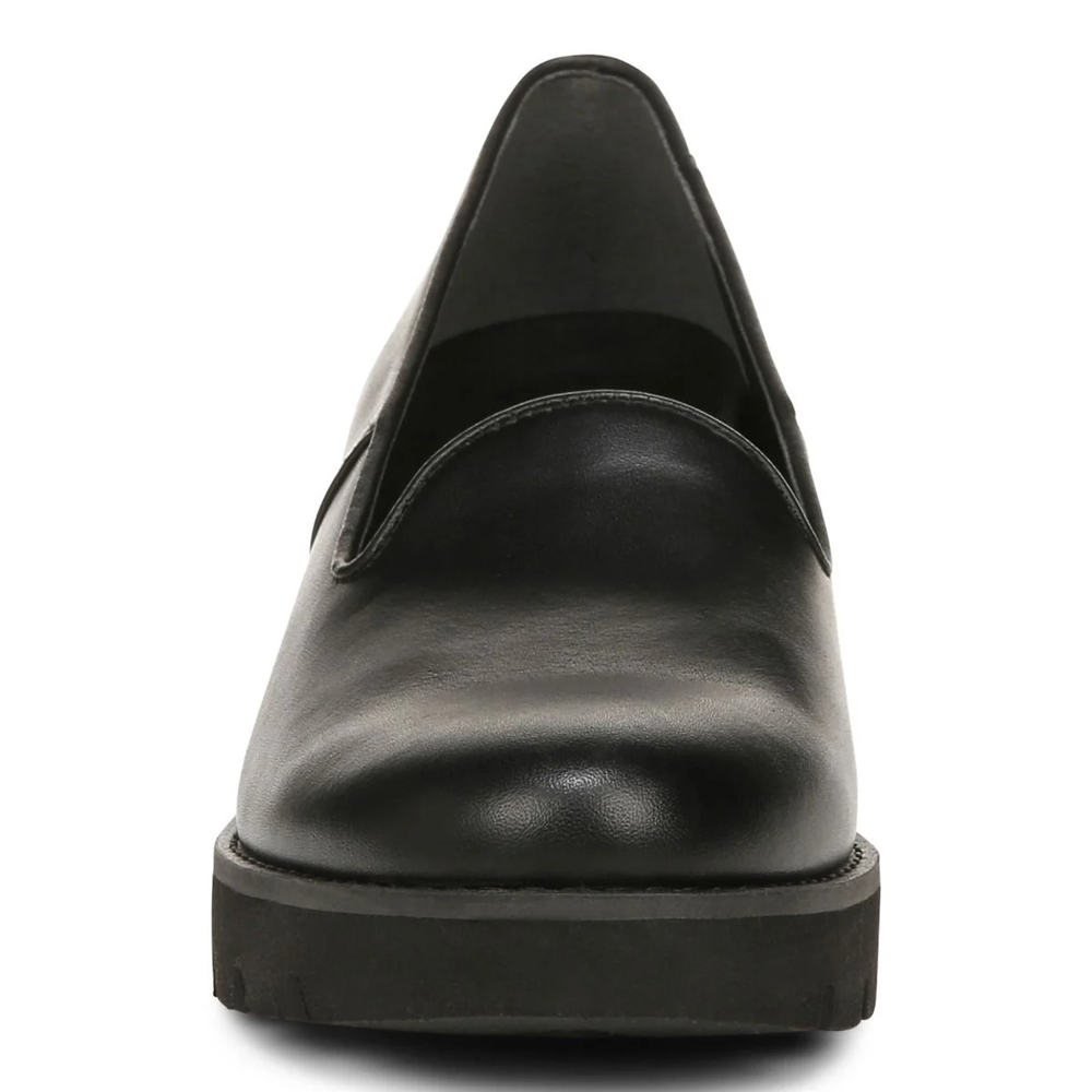 Willa Wedge - Black Leather