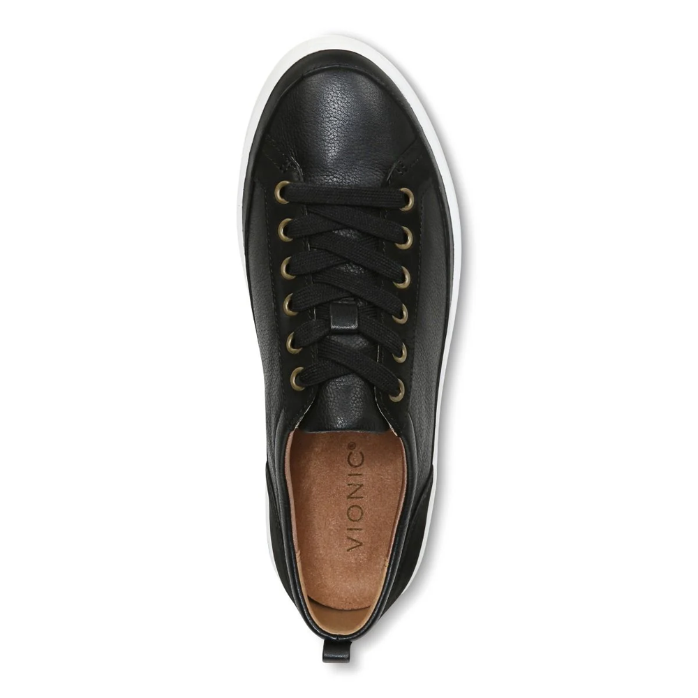 Winny Lace-Up Sneaker - Black Leather Nubuck
