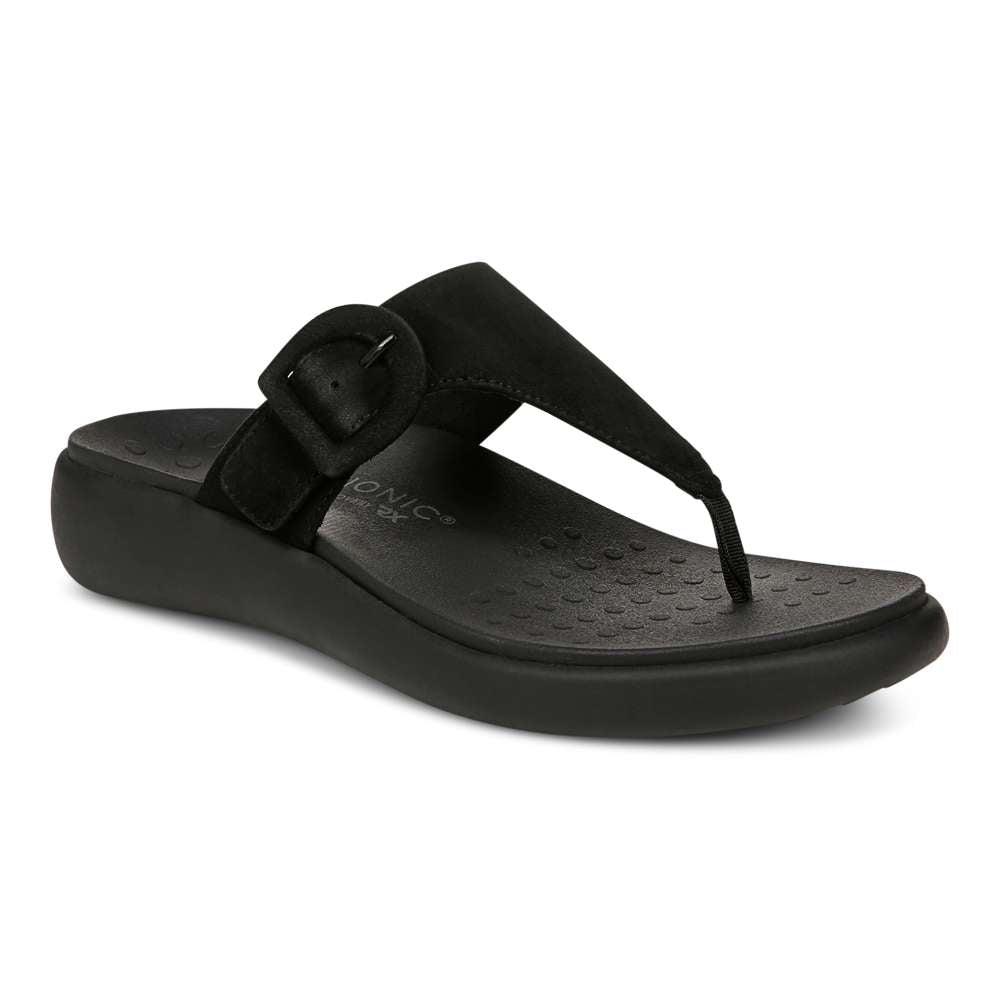 Activate Recovery Sandal - Black Suede