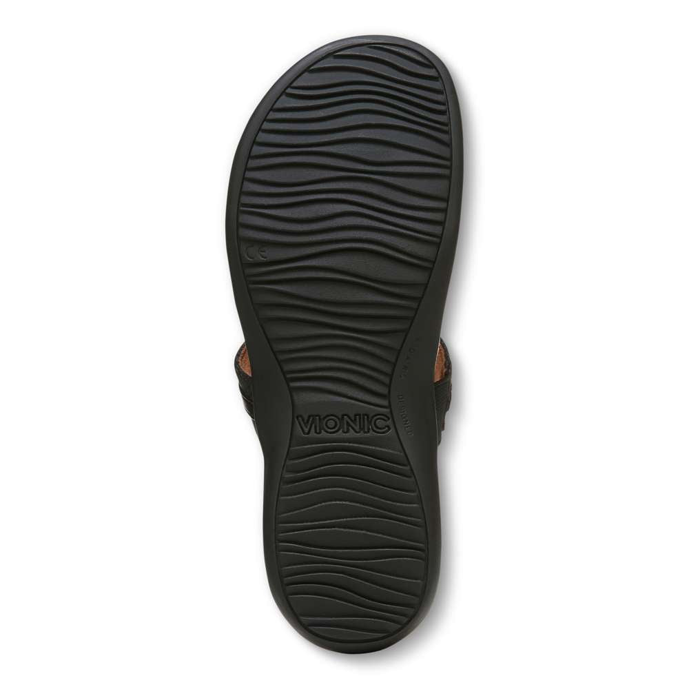 Amaya Toe Post Sandal - Black