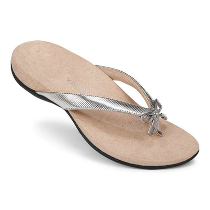 Bella Toe Post Sandal - Aluminium
