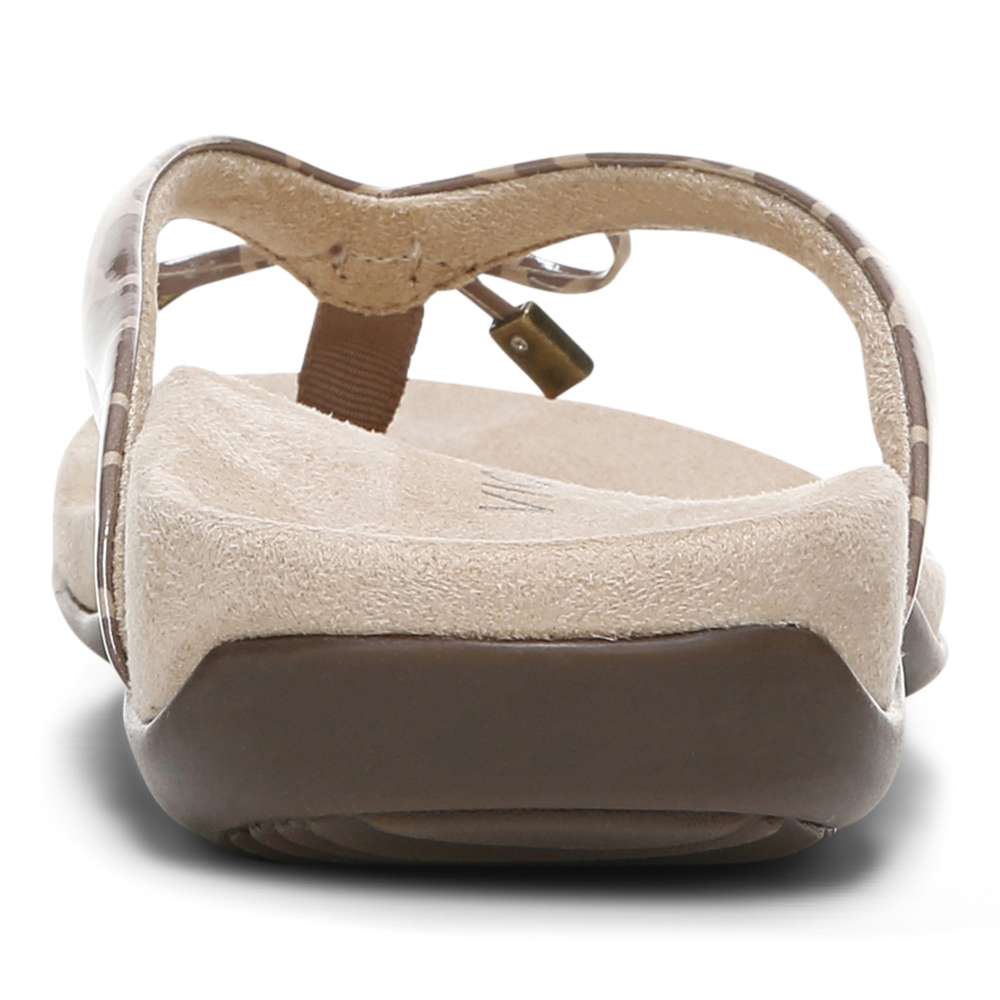 Bella Toe Post Sandal - Giraffe Brownie