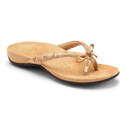 Bella Toe Post Sandal - Gold Cork